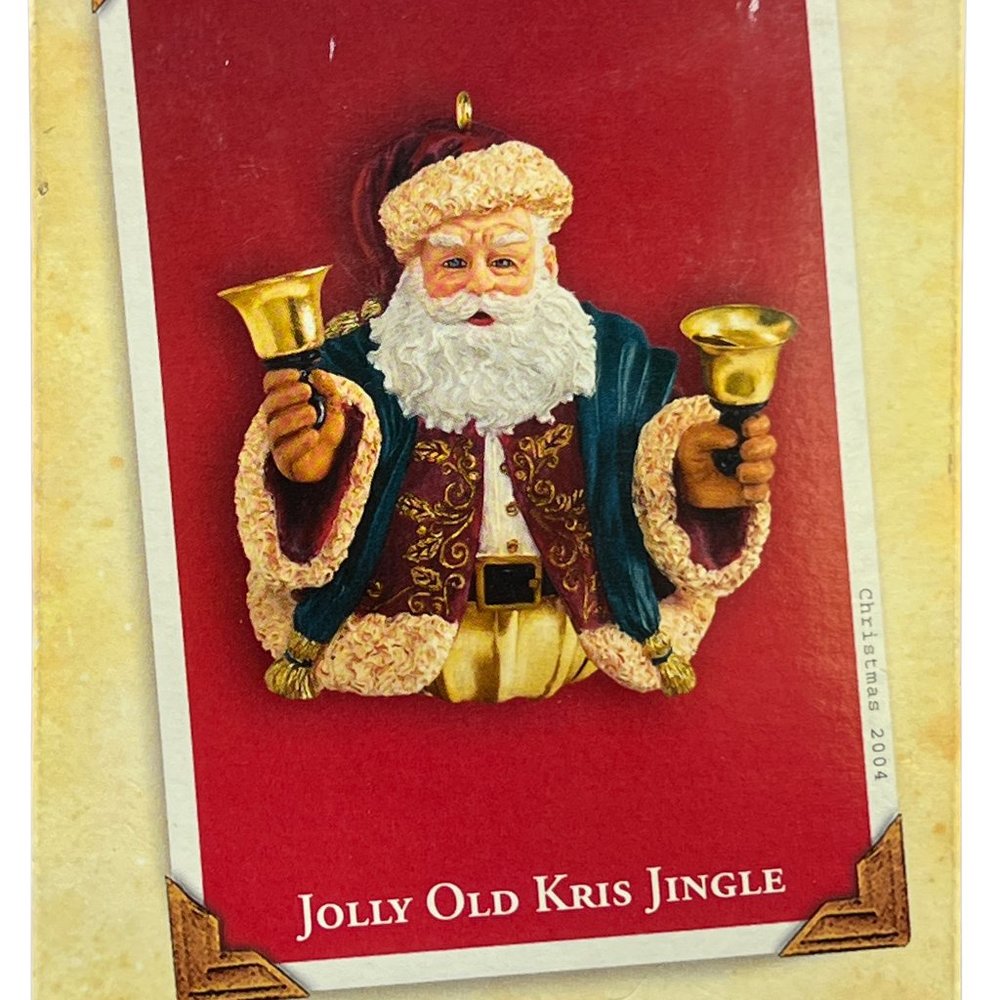 Hallmark Keepsake Jolly Old KRIS KRINGLE BELL Santa Claus Ornament 2004 NEW